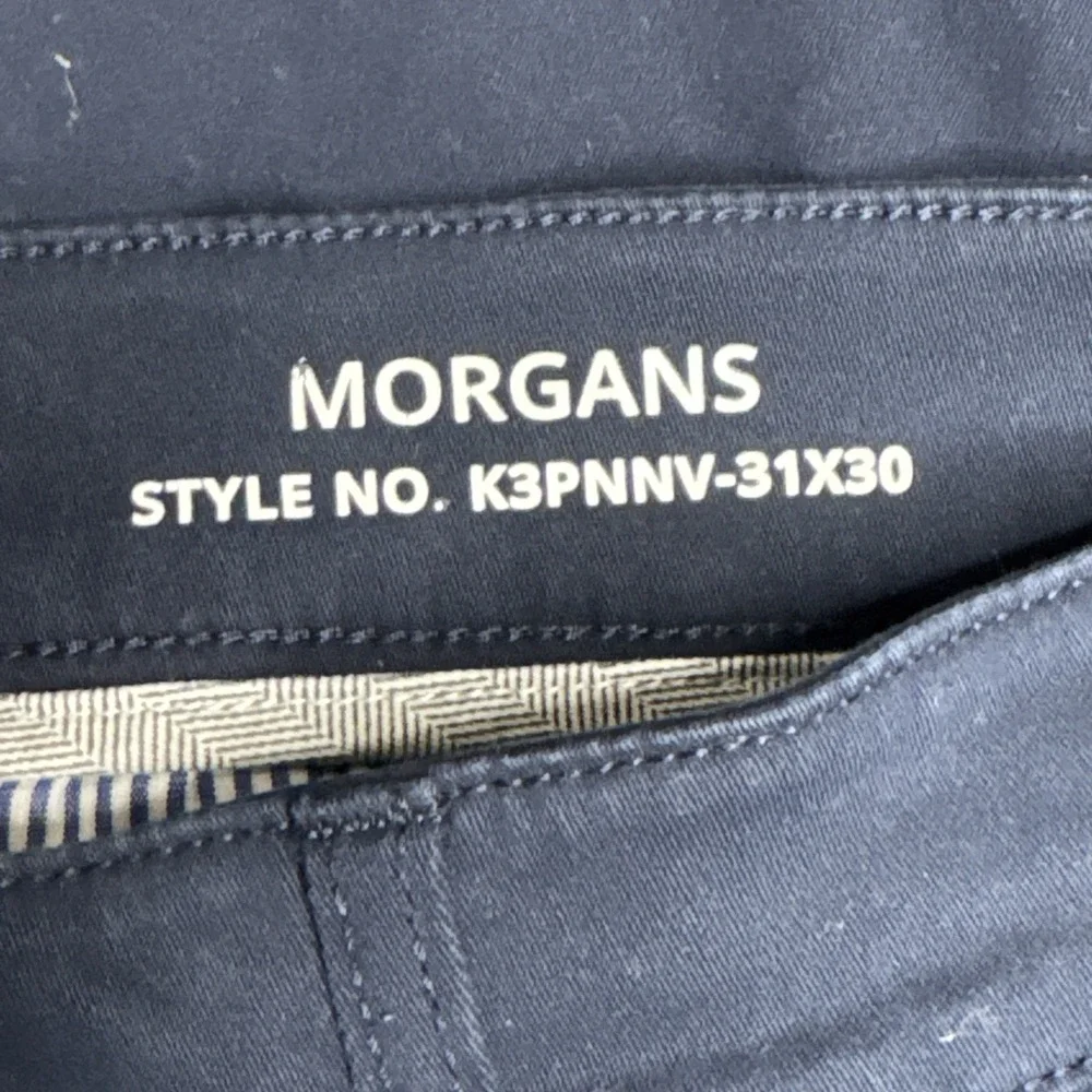 Mugsy Men's Navy Blue Morgans Classic Fit Super Stretch Pants Size 31x30